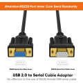 Cavo convertitore seriale da USB a RS232 DB9